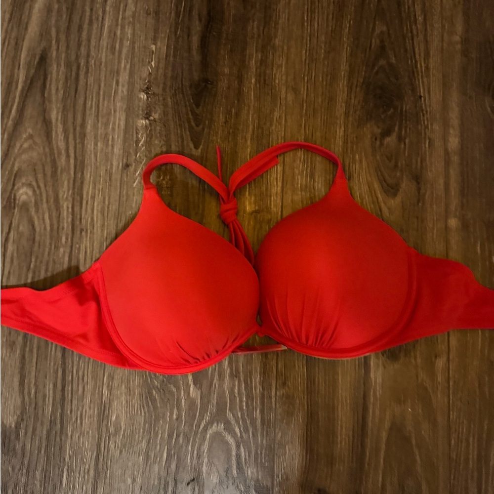 PINK Victoria's Secret Vibrant Red Bikini Top